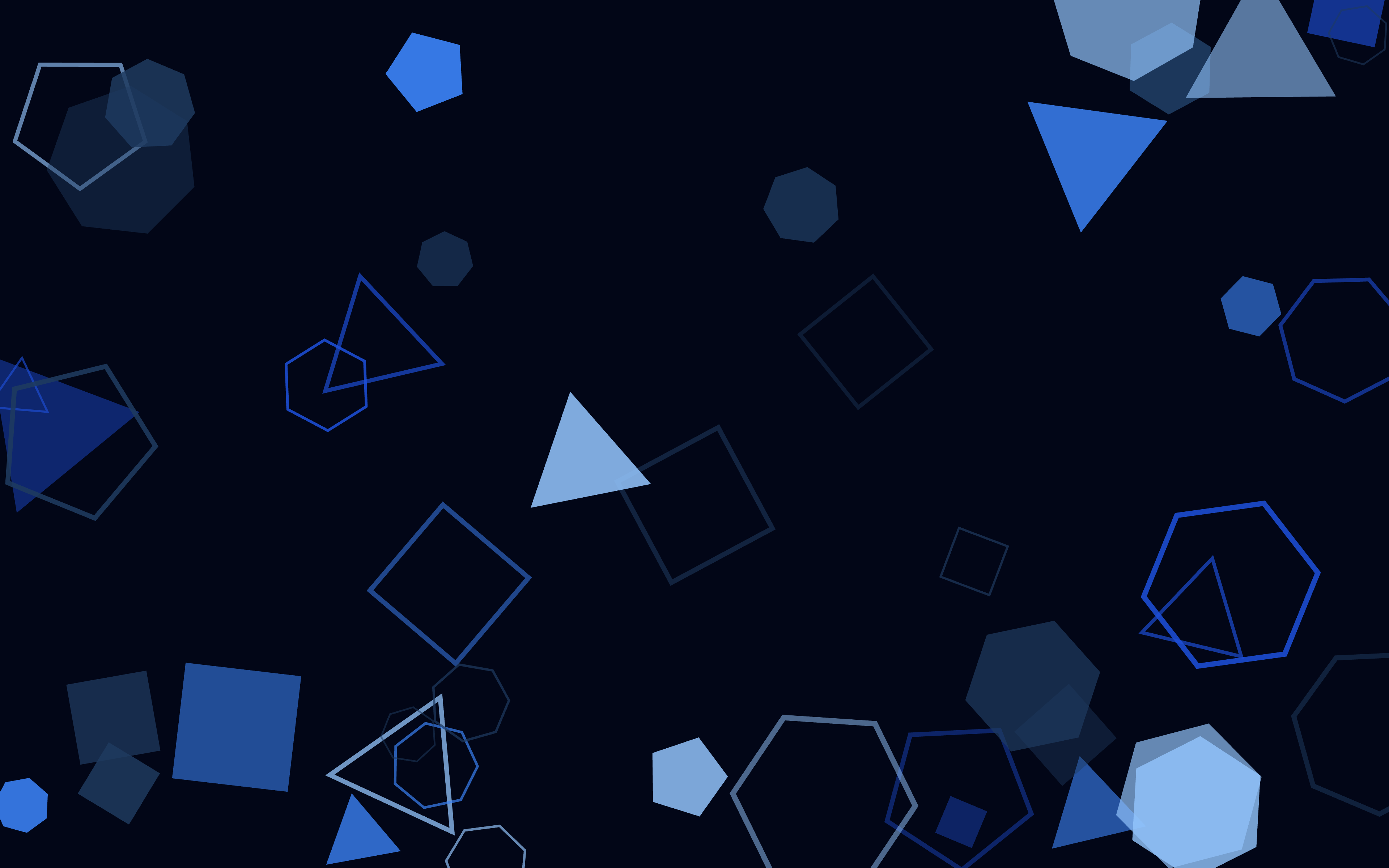 Almost Sunny Polygon Scatter — Blue