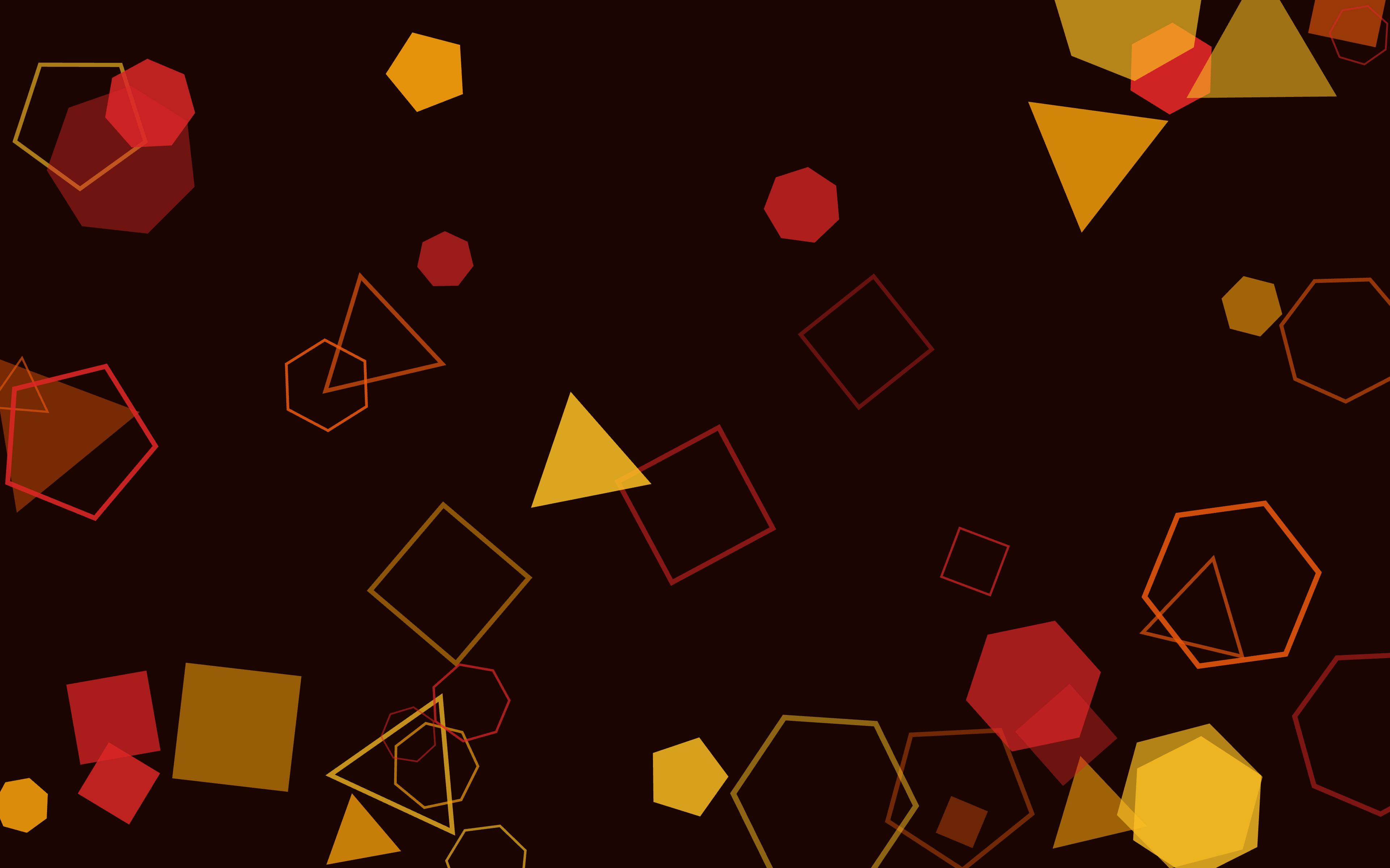 Almost Sunny Polygon Scatter — Gold