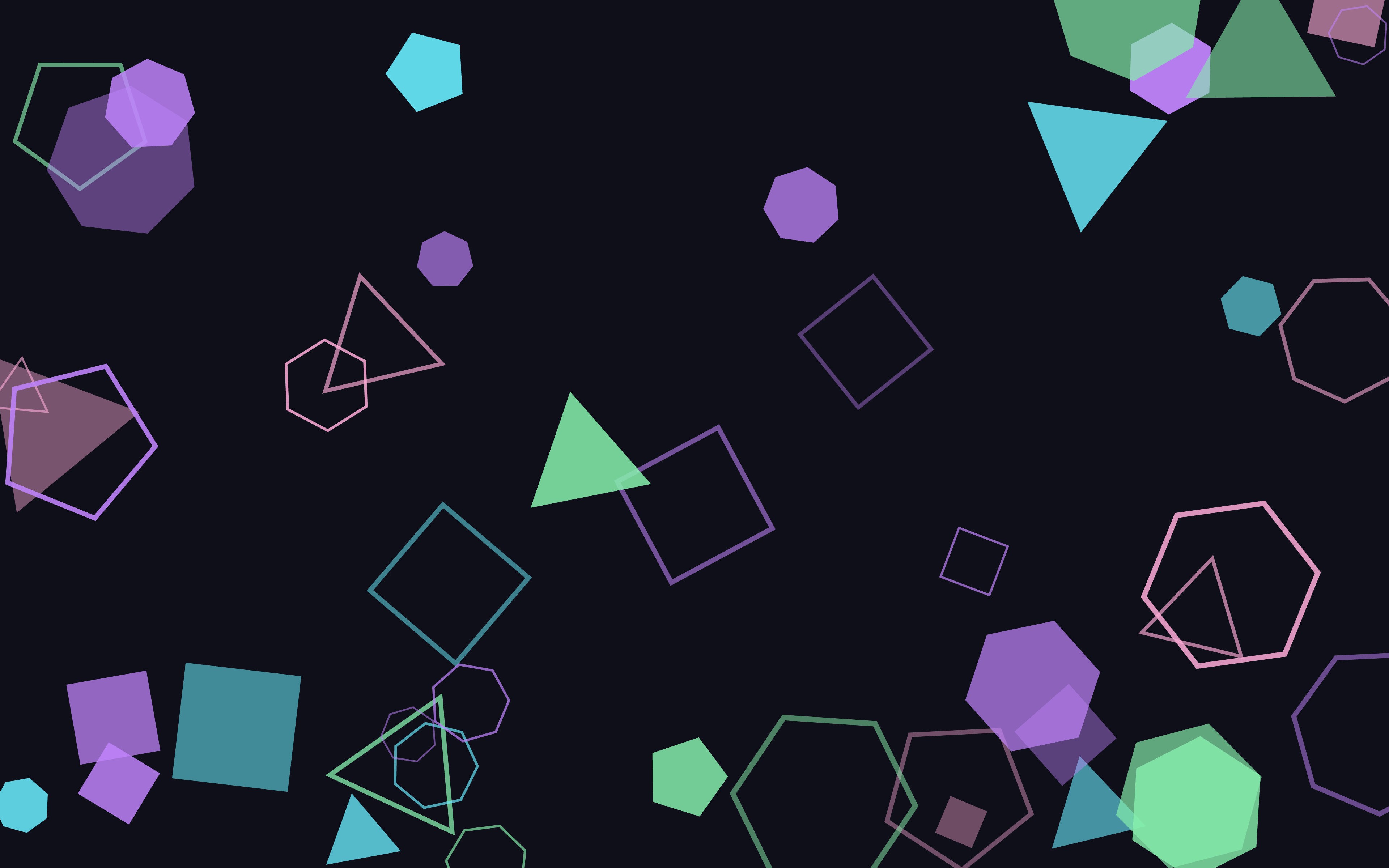 Almost Sunny Polygon Scatter — Green