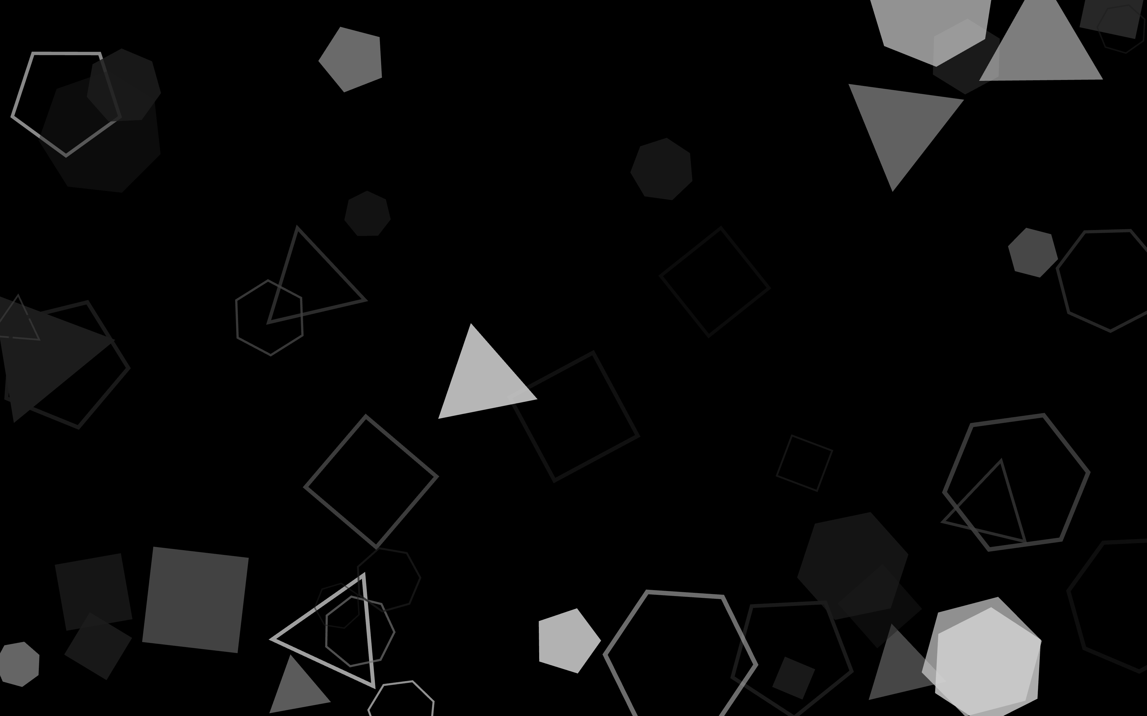 Almost Sunny Polygon Scatter — Grey