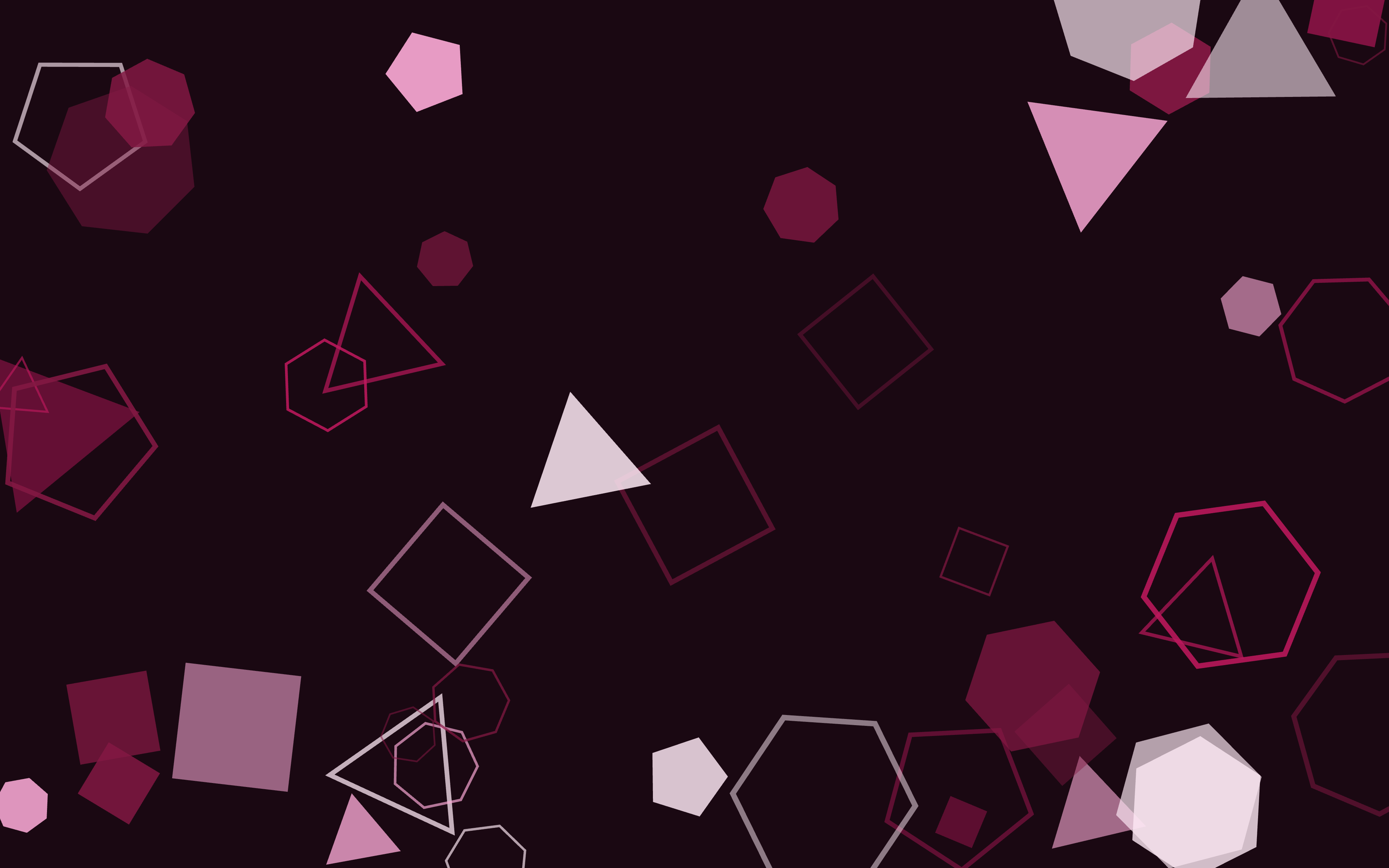 Almost Sunny Polygon Scatter — Pink
