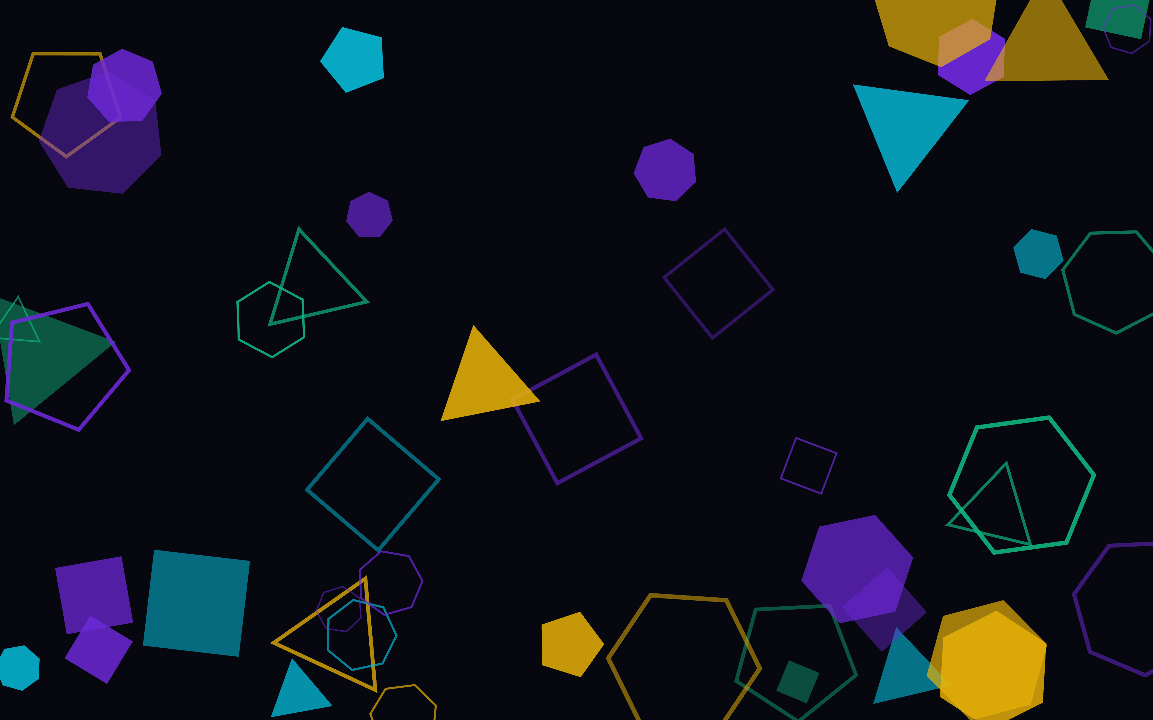 Almost Sunny Polygon Scatter — Violet