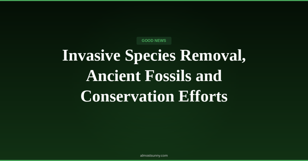 G-016 — Invasive Species Removal, Ancient Fossils and Conservation Efforts — Friday, April 24,&nbsp;2026