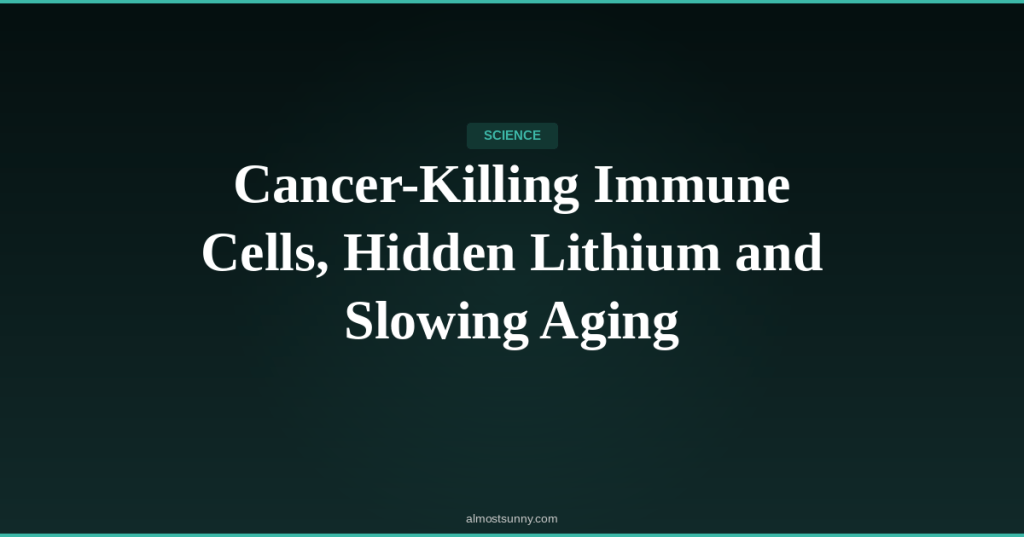 S-008 — Cancer-Killing Immune Cells, Hidden Lithium and Slowing Aging — Friday, April 17,&nbsp;2026
