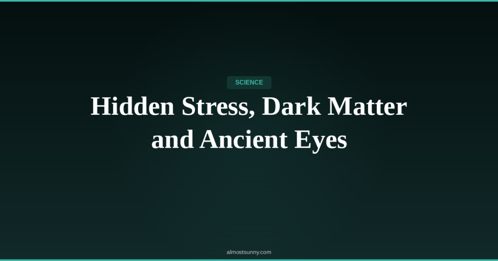 S-019 — Hidden Stress, Dark Matter and Ancient Eyes — Tuesday, April 28,&nbsp;2026
