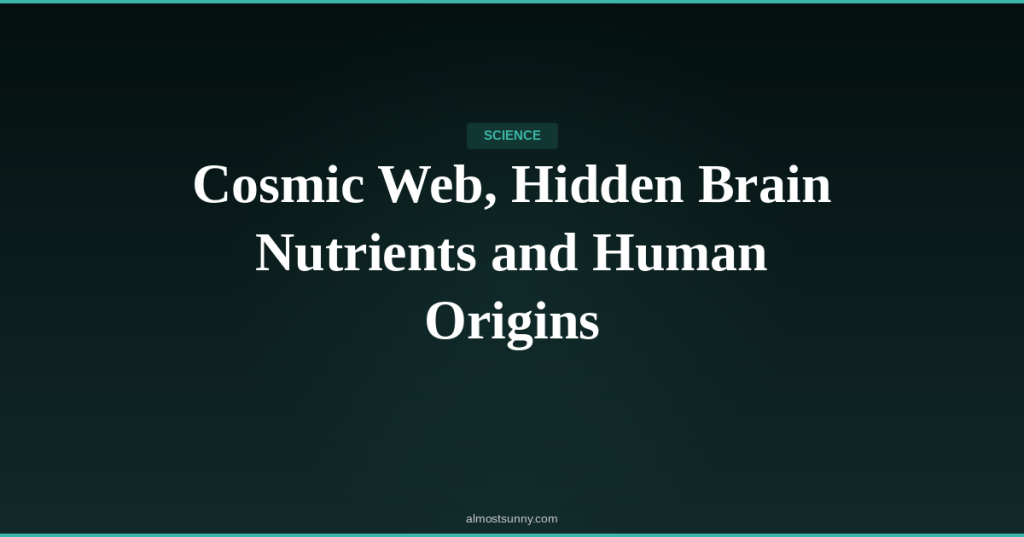 S-038 — Cosmic Web, Hidden Brain Nutrients and Human Origins — Sunday, May 17,&nbsp;2026