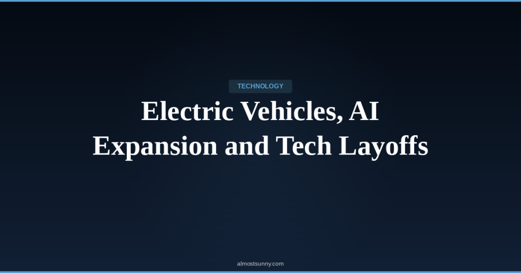 T-016 — Electric Vehicles, AI Expansion and Tech Layoffs — Friday, April 24,&nbsp;2026