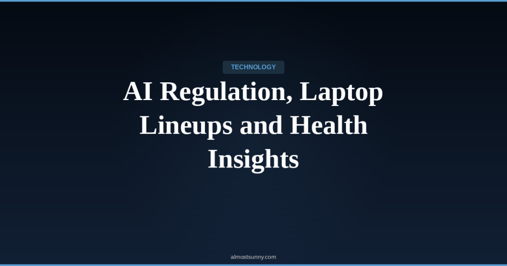 T-024 — AI Regulation, Laptop Lineups and Health Insights — Saturday, May 02,&nbsp;2026