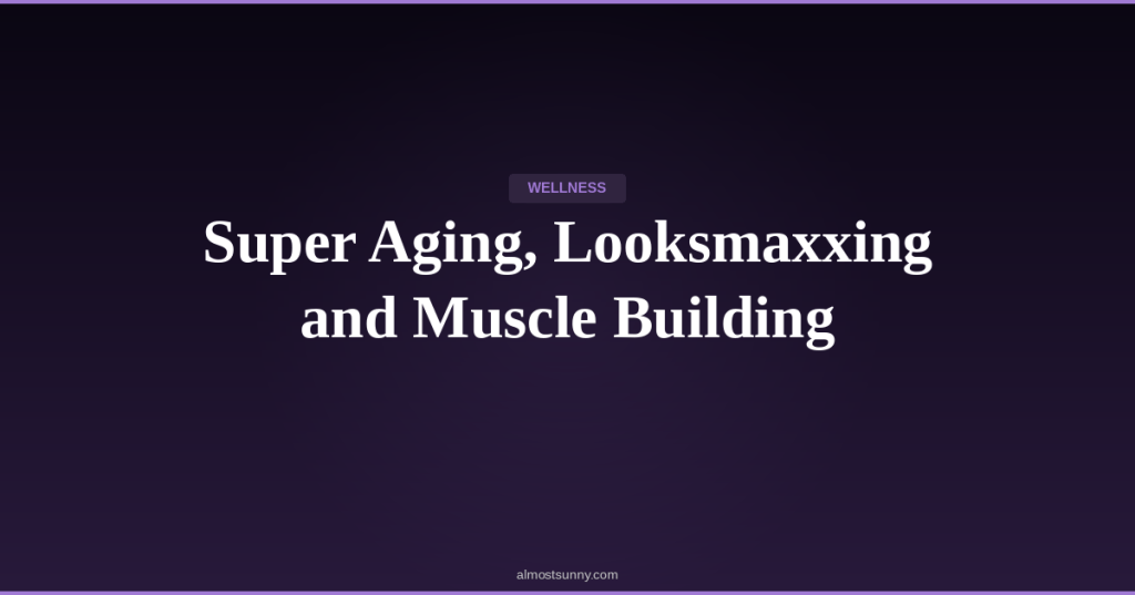 W-023 — Super Aging, Looksmaxxing and Muscle Building — Friday, May 01,&nbsp;2026