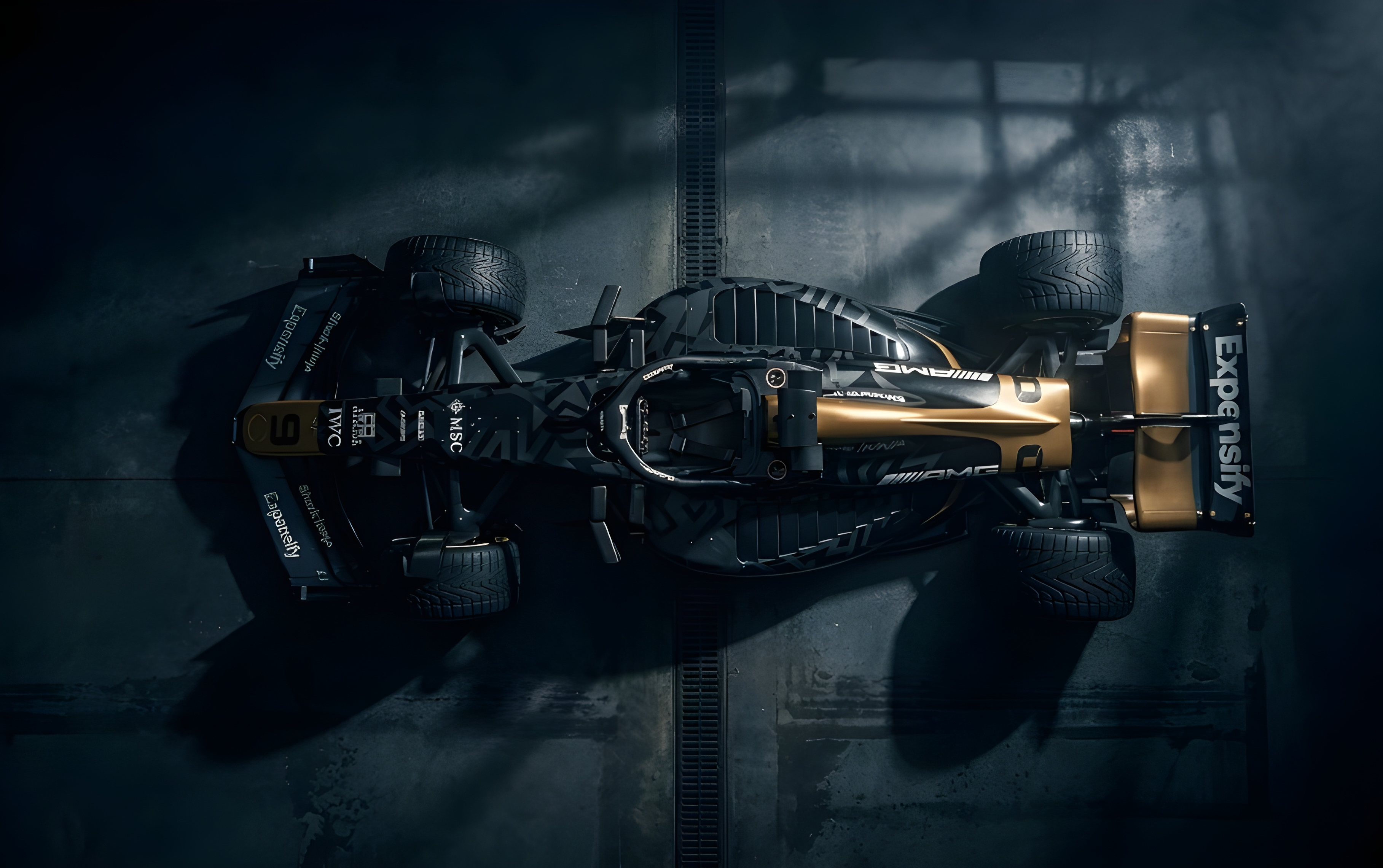 F1 Wallpaper — Top Down Garage